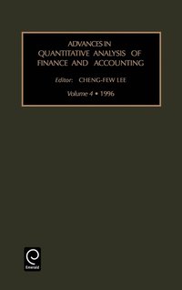 bokomslag Advances in quantitative analysis of finance and accounting