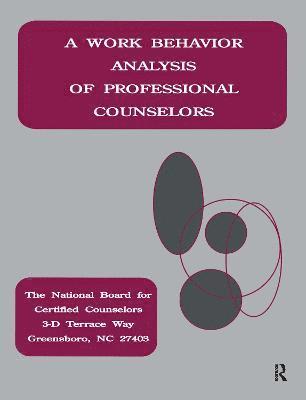 bokomslag A Work Behavior Analysis Of Professional Counselors