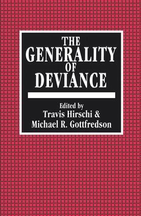 Travis Hirschi - Generality of Deviance, Inbunden