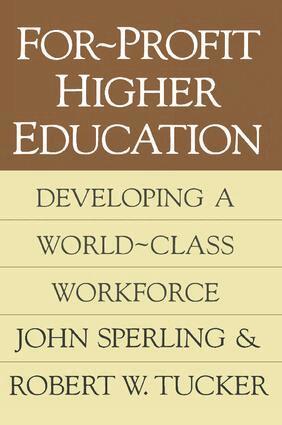 John Sperling - For-profit Higher Education, Häftad
