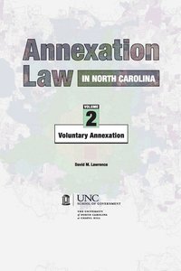 bokomslag Annexation Law in North Carolina, Volume 2