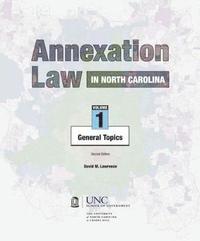 bokomslag Annexation Law in North Carolina, Volume 1