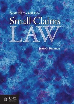 bokomslag North Carolina Small Claims Law