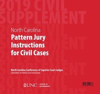 bokomslag June 2019 Supplement to North Carolina Pattern Jury Instructions for Civil Cases