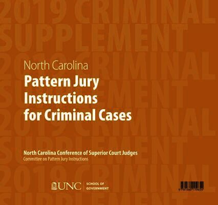 June 2019 Supplement to North Carolina Pattern Jury Instructions for Criminal Cases
