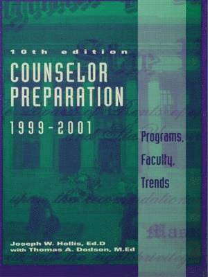bokomslag Counselor Preparation 1999-2001: Programs, Faculty, Trends