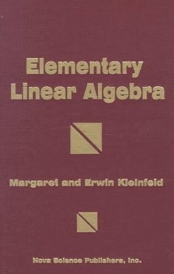 bokomslag Elementary Linear Algebra