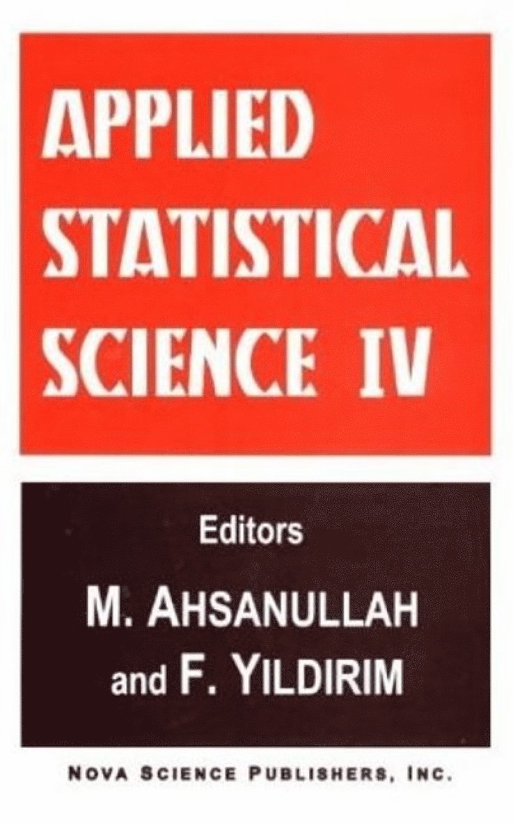 Nova Science Publishers Inc - Applied Statistical Science IV, Inbunden