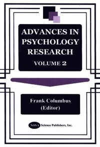 bokomslag Advances in Psychology Research