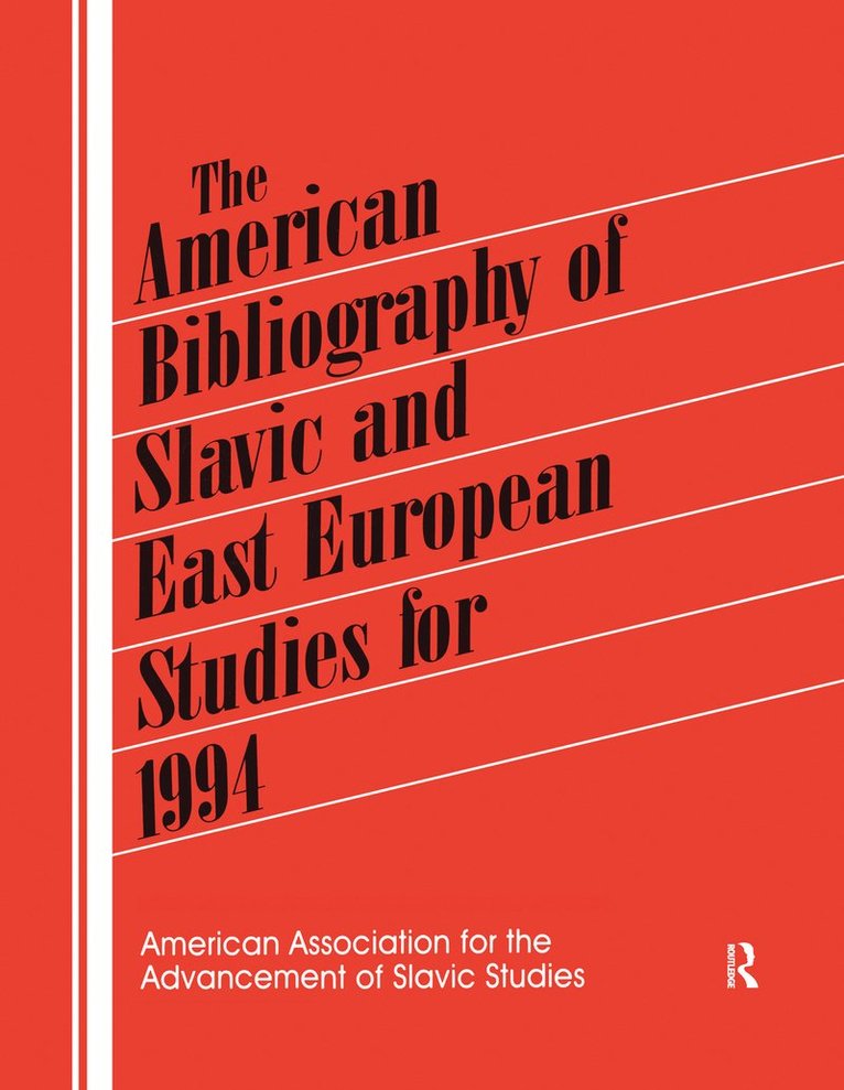 American Bibliography of Slavic and East European Studies
