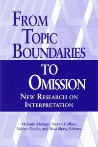 bokomslag From Topic Boundaries to Omission