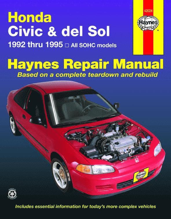 Haynes Publishing, J. H. Haynes - Honda Civic & Del Sol (92 - 95), Häftad