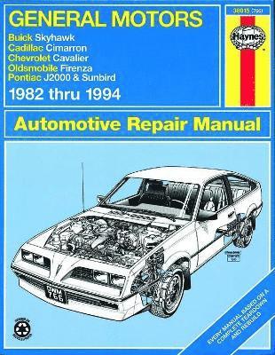 bokomslag General Motors Buick Skyhawk, Cadillac Cimarron, Chevrolet Cavalier, Oldsmobile Firenza & Pontiac J-2000 & Sunbird (82 - 94)