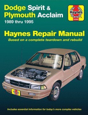 Dodge Spirit & Plymouth Acclaim (1989-1995) Haynes Repair Manual (USA) 1