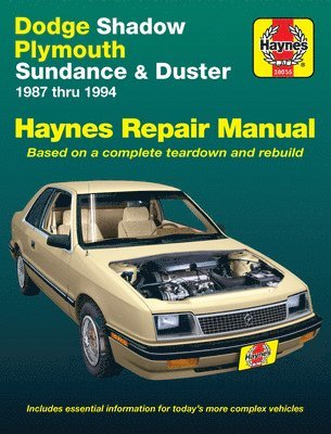 Haynes Publishing, J. H. Haynes, J H Haynes - Dodge Shadow, Plymouth Sundance & Duster (1987-1994) Haynes Repair Manual (USA), Häftad
