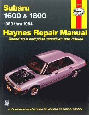 Haynes Publishing, J. H. Haynes, J H Haynes - Subaru 1600 & 1800 (80 - 94), Häftad