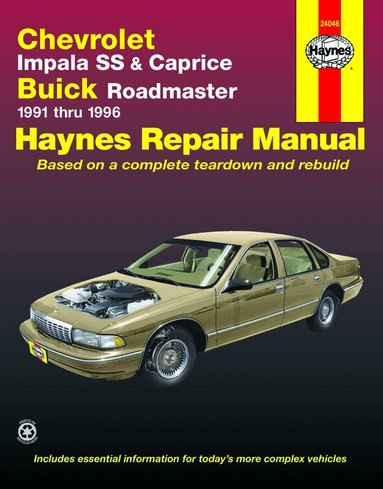 Haynes Publishing - Chevrolet Impala SS & Caprice & Buick Roadmaster (91 - 96), Häftad