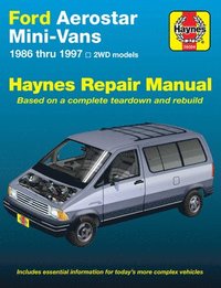 bokomslag Ford Aerostar Mini-vans (1986-1997) with two wheel drive Haynes Repair Manual (USA)