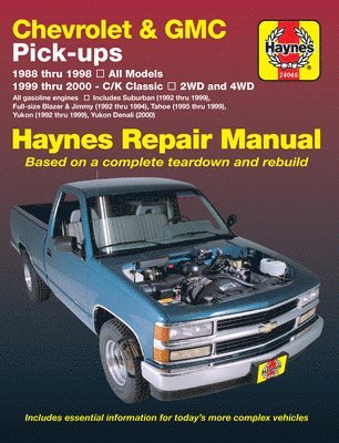Chevrolet & GMC Pick Ups, 2WD & 4WD (88 - 00)