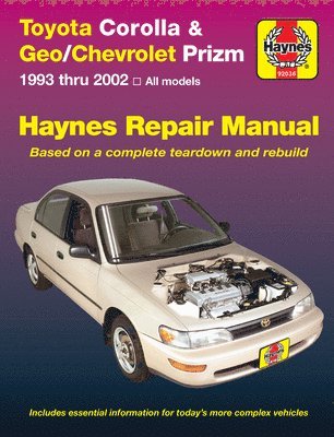 bokomslag Toyota Corolla & Geo/Chevrolet Prizm 1993 Thru 2002 Haynes Repair Manual