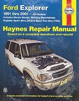 bokomslag Ford Explorer, Mazda Navajo & Mercury Mountaineer 1991-01, Explorer Sport 2000-03 & Explorer Sport Trac 2001-05