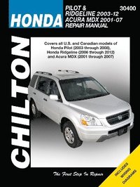 bokomslag Honda Pilot/Acura MDX (01-07) (Chilton)