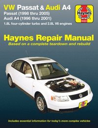 bokomslag Volkswagen VW Passat (1998-2005) & Audi A4 1.8L turbo & 2.8L V6 (1996-2001) Haynes Repair Manual (USA)