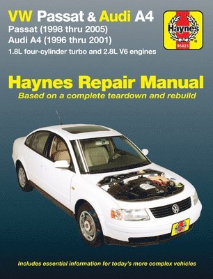 Volkswagen VW Passat (1998-2005) & Audi A4 1.8L turbo & 2.8L V6 (1996-2001) Haynes Repair Manual (USA) 1