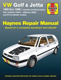 bokomslag VW Golf, GTI and Jetta (93-98) and VW Cabrio (95-02) petrol & diesel Haynes Repair Manual (USA)