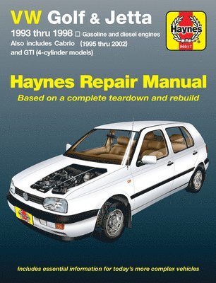 bokomslag Volkswagen Golf, GTI & Jetta 1993-98 & Cabrio 1995-02