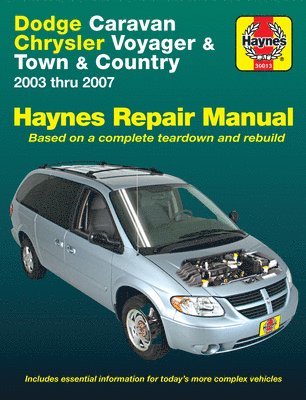 bokomslag Dodge Caravan, Chrysler Voyager & Town & Country (2003-2007) Haynes Repair Manual (USA)