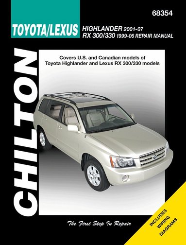 Haynes Publishing - Toyota Highlander & Lexus Rx-330 99-07 (Chilton), Häftad