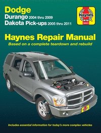 bokomslag Dodge Durango (2004-2009) & Dakota (2005-2011) pick-ups Haynes Repair Manual (USA)