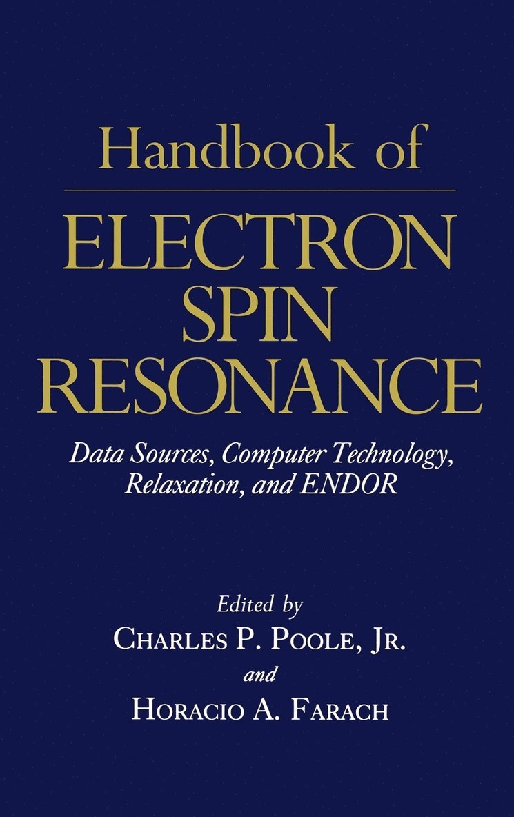 Handbook of Electron Spin Resonance 1