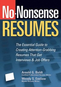 bokomslag No-Nonsense Resumes