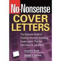 bokomslag No-Nonsense Cover Letters