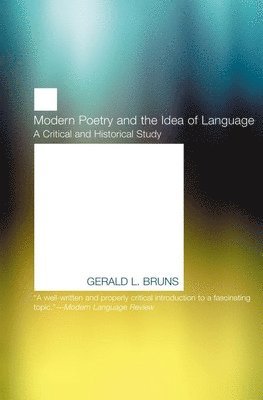 bokomslag Modern Poetry and the Idea of Language