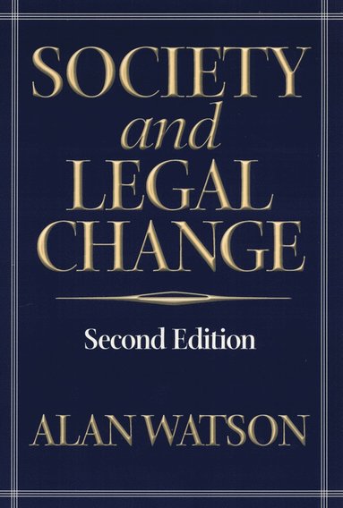 bokomslag Society And Legal Change 2Nd Ed