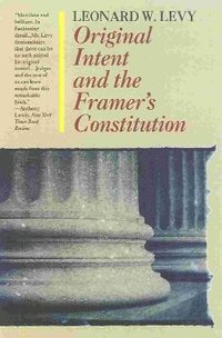 bokomslag Original Intent and the Framers' Constitution
