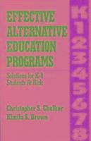 Effective Alternative Education Programs 1