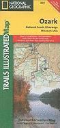 Ozark National Scenic Riverways, Missouri, USA Outdoor Recreation Map 1