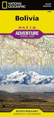 bokomslag Bolivia Adventure Travel Map