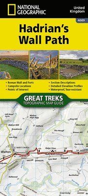 bokomslag Hadrian's Wall Path Map