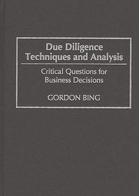 bokomslag Due Diligence Techniques and Analysis