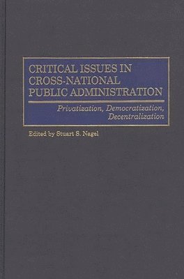 bokomslag Critical Issues in Cross-National Public Administration