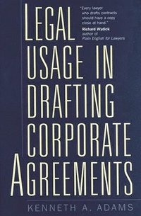 bokomslag Legal Usage in Drafting Corporate Agreements