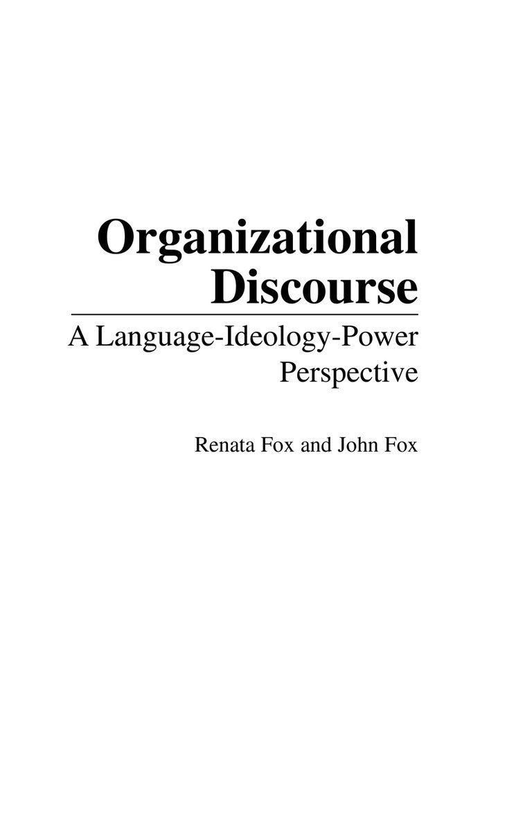 Organizational Discourse 1