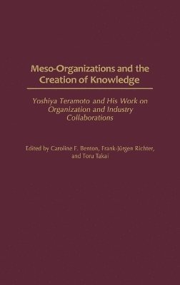Unknown, Caroline Benton, Frank Richter, Tohru Takai - Meso-Organizations and the Creation of Knowledge, Inbunden