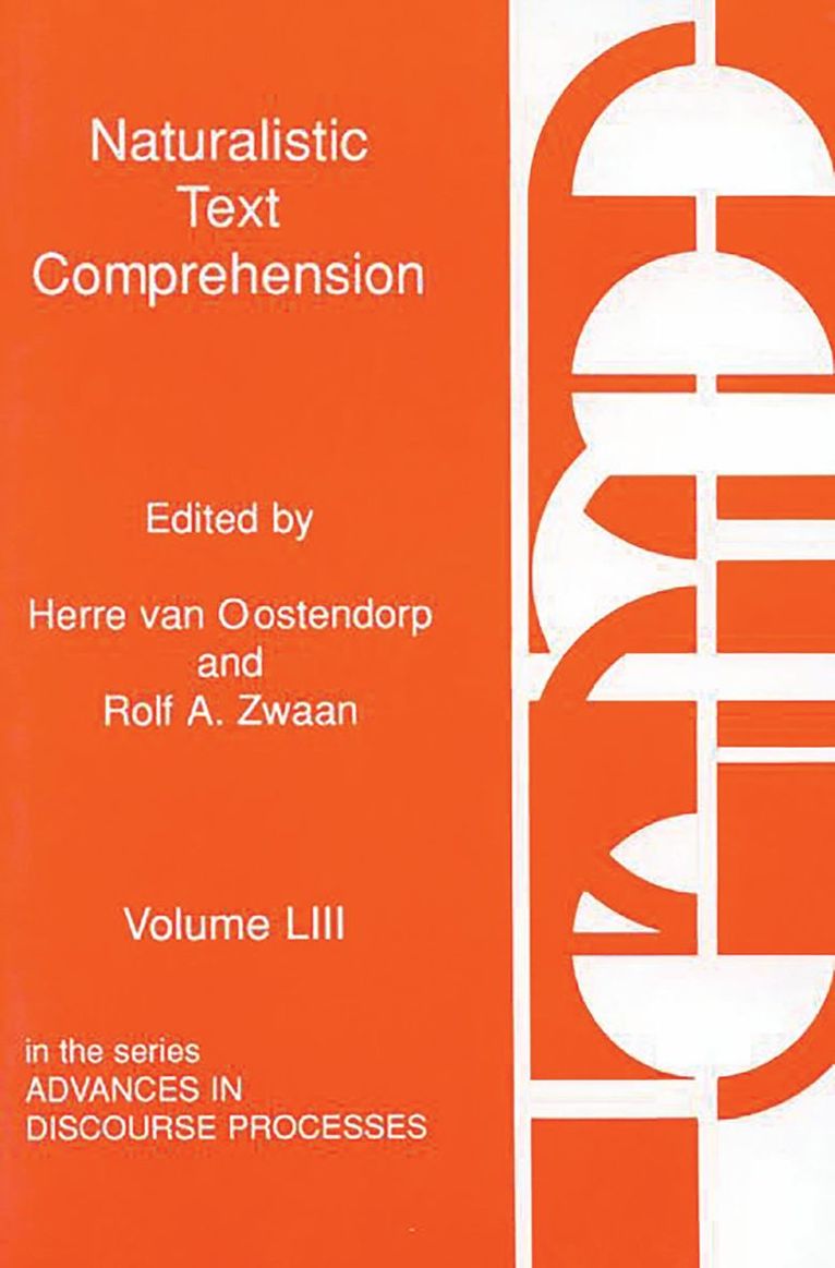 Herre van Oostendorp, Rolf A. Zwaan, Herre Van Oostendorp, Rolf a. Zwaan - Naturalistic Text Comprehension, Häftad