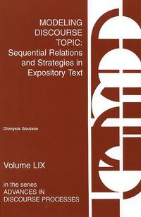 bokomslag Modeling Discourse Topic